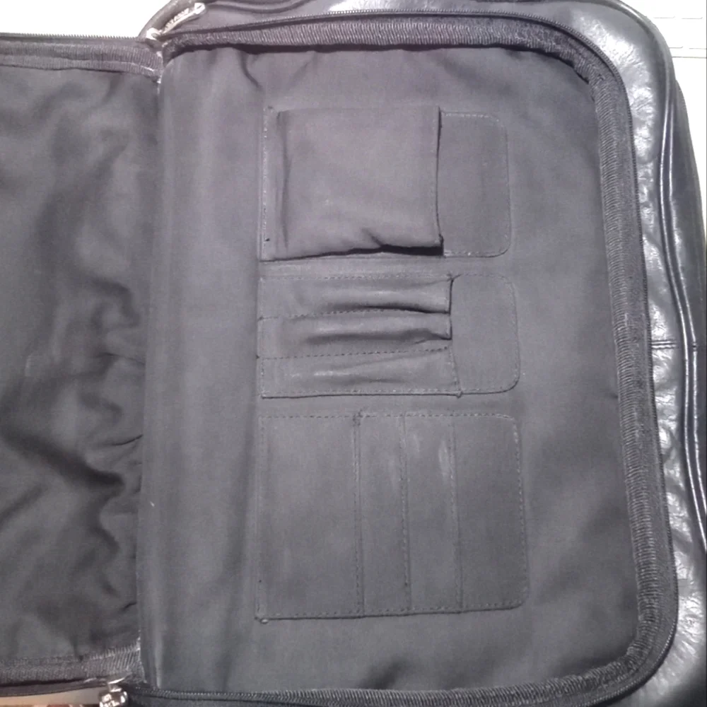 Vintage Wilson Leather Unisex Briefcase Laptop Bag Travel Work Shoulder Strap